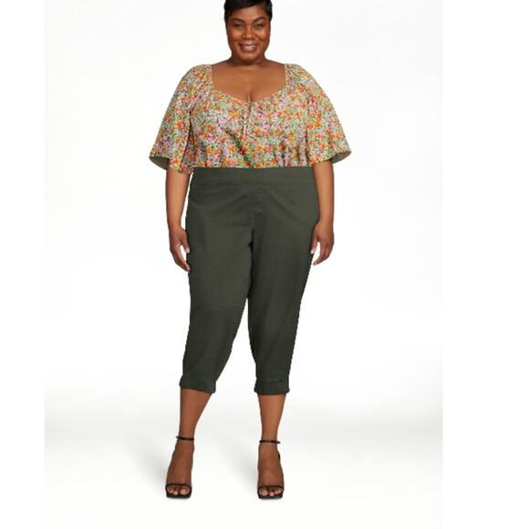 Terra & Sky Women's olive dusk Plus Size Pull-On Jogger Pants - Picture 1 of 9